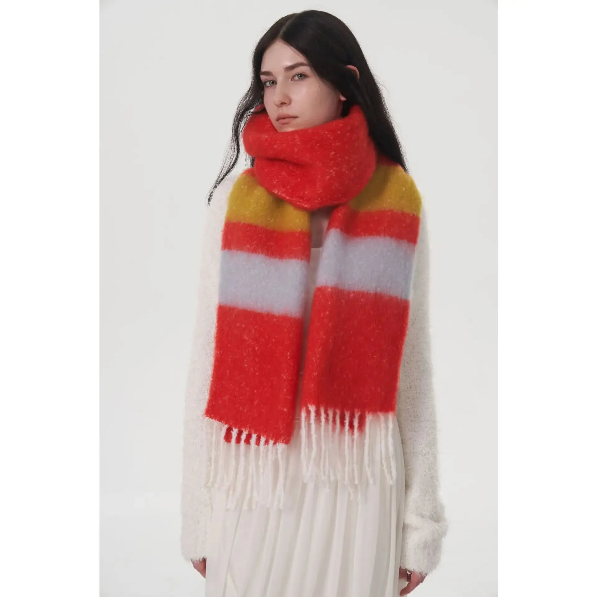 New Winter Cashmere Long Muffler Scarf - Thick and Warm