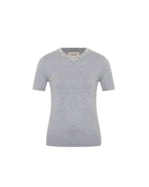 Nomia Embellished Knit Tee