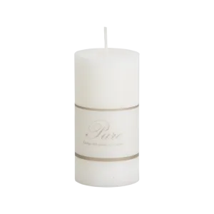 Pure Stearin Candle - White - 5 Dia 10 cm H