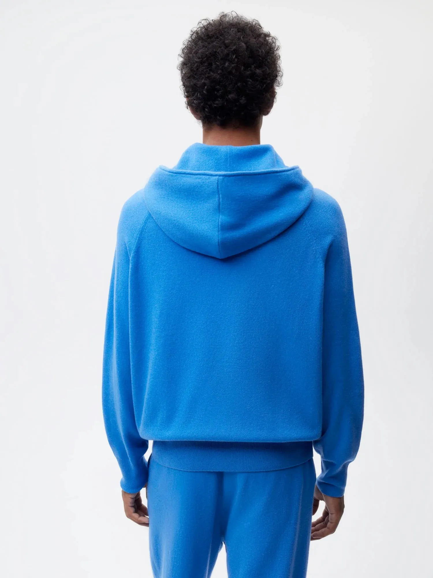 Recycled Cashmere Hoodie—cerulean blue