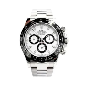 Rolex Cosmograph Daytona 40mm White Dial Steel Watch - Ref: 116500LN