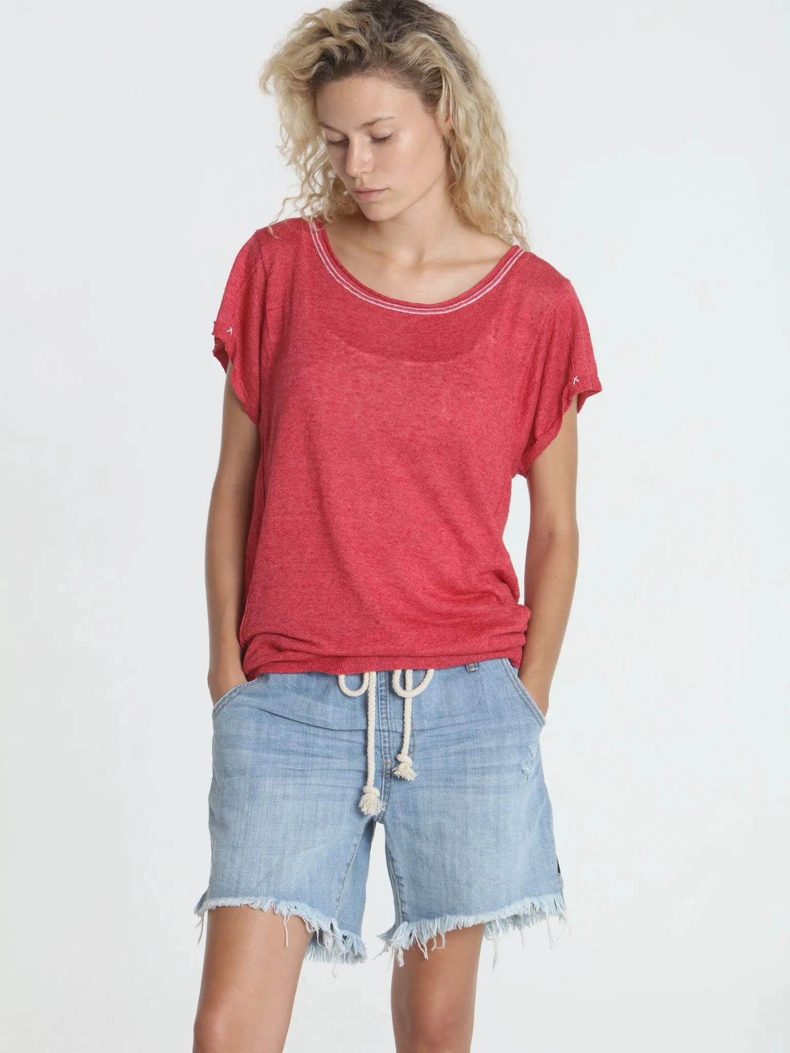 Seamed Summer Tee - Desert Sun