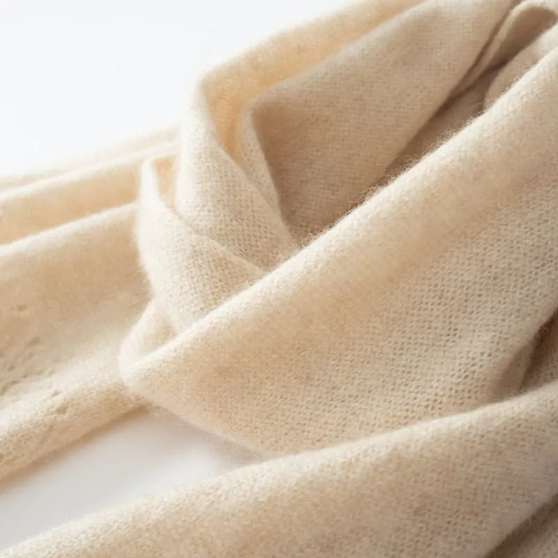 Soft Cashmere Knitted Scarves - Ultimate Luxury and Style | 100% Cashmere Scarves