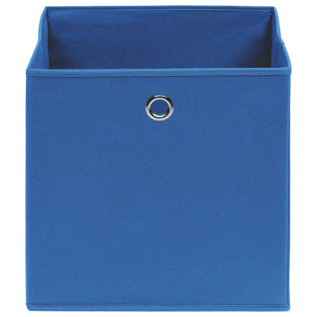 Storage Boxes 4 pcs Blue 32x32x32 cm Fabric