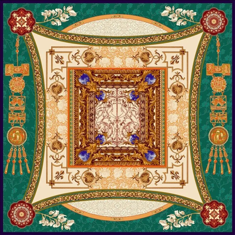 Symmetry Silk Twill Scarf 135