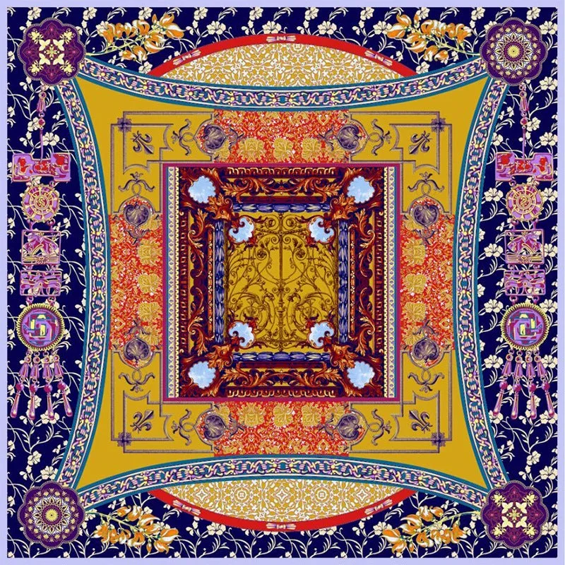 Symmetry Silk Twill Scarf 135