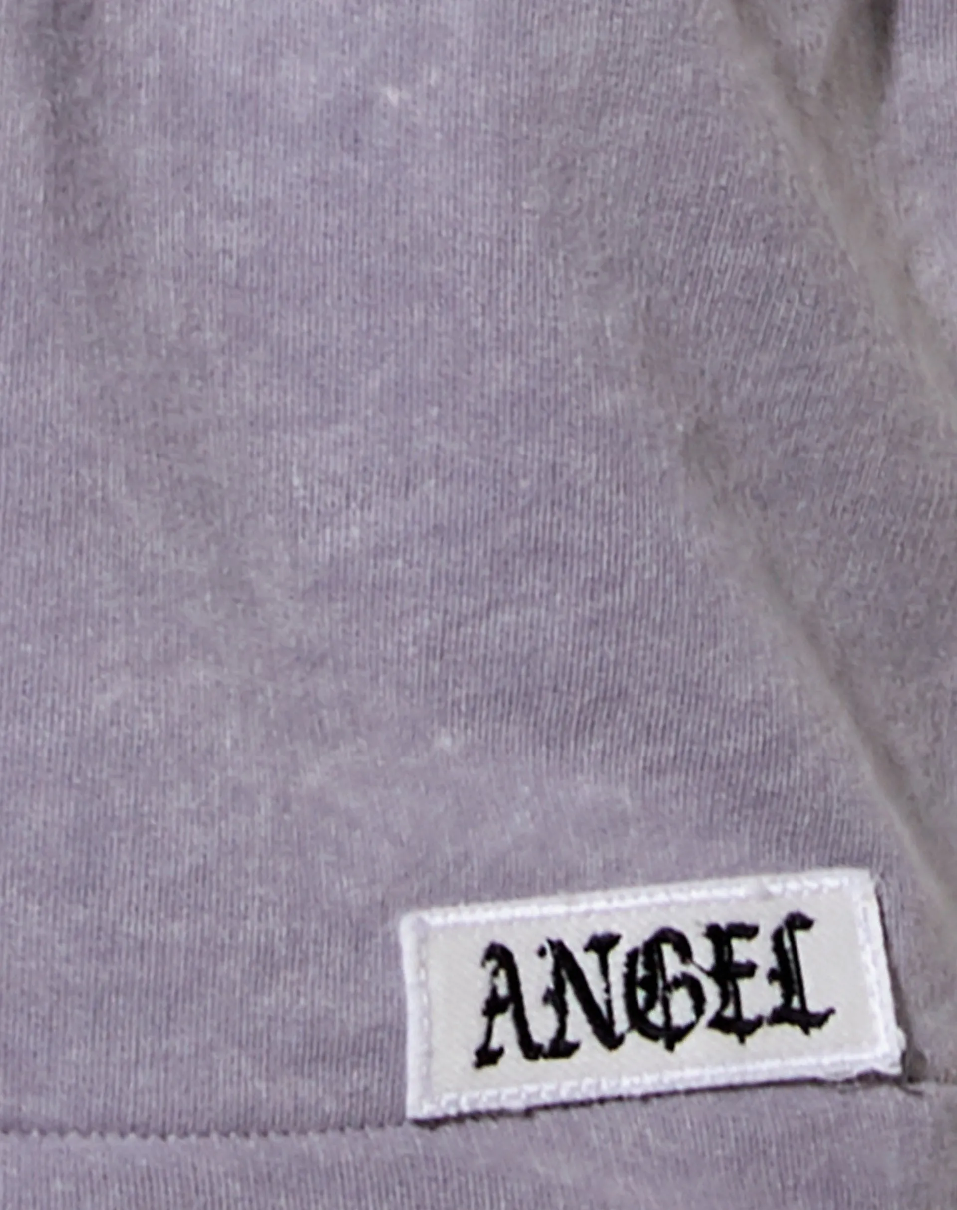 Terry Short in Grey Wash 'Angel' Embro Label