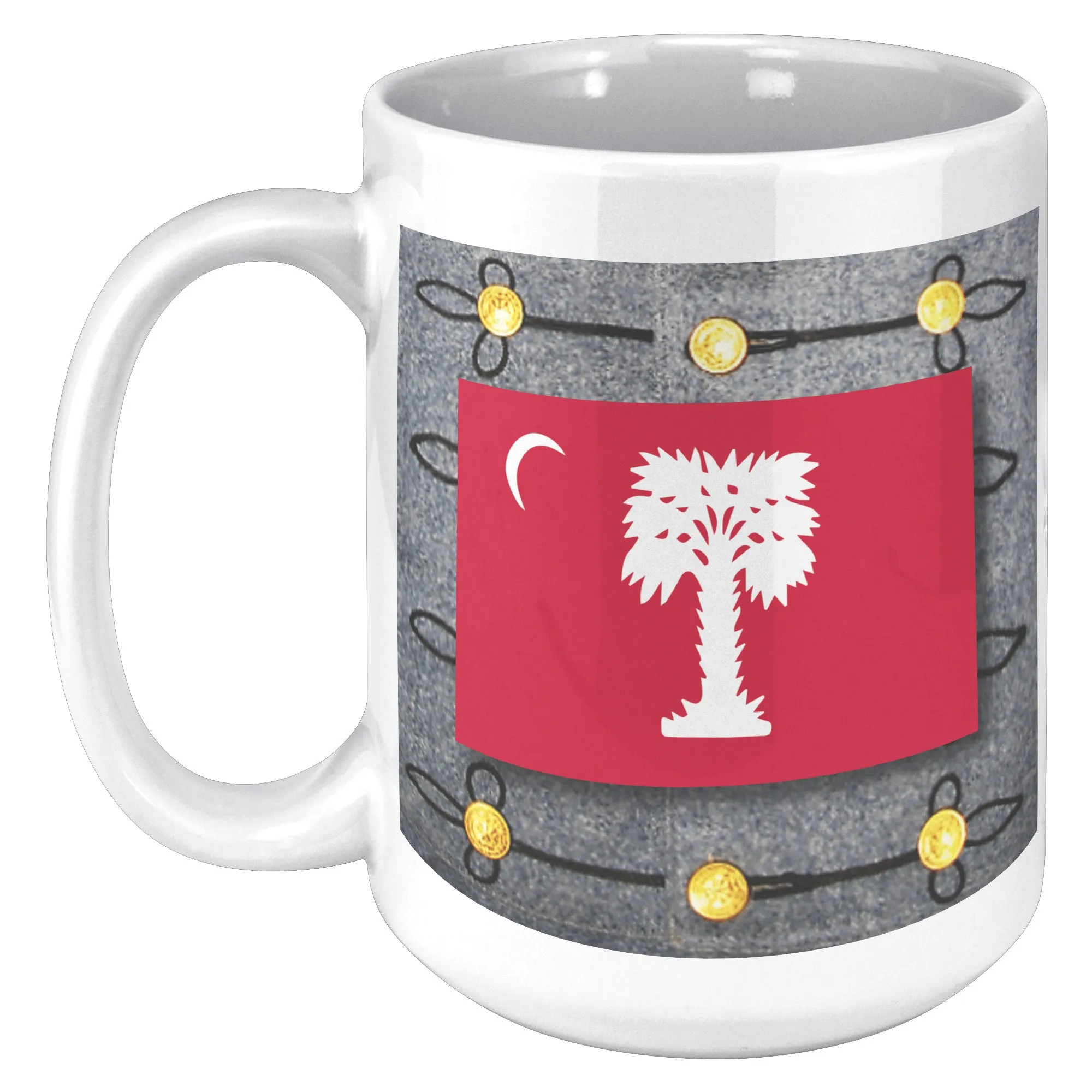 The Citadel, Big Red with Full Dress background 15oz Mug