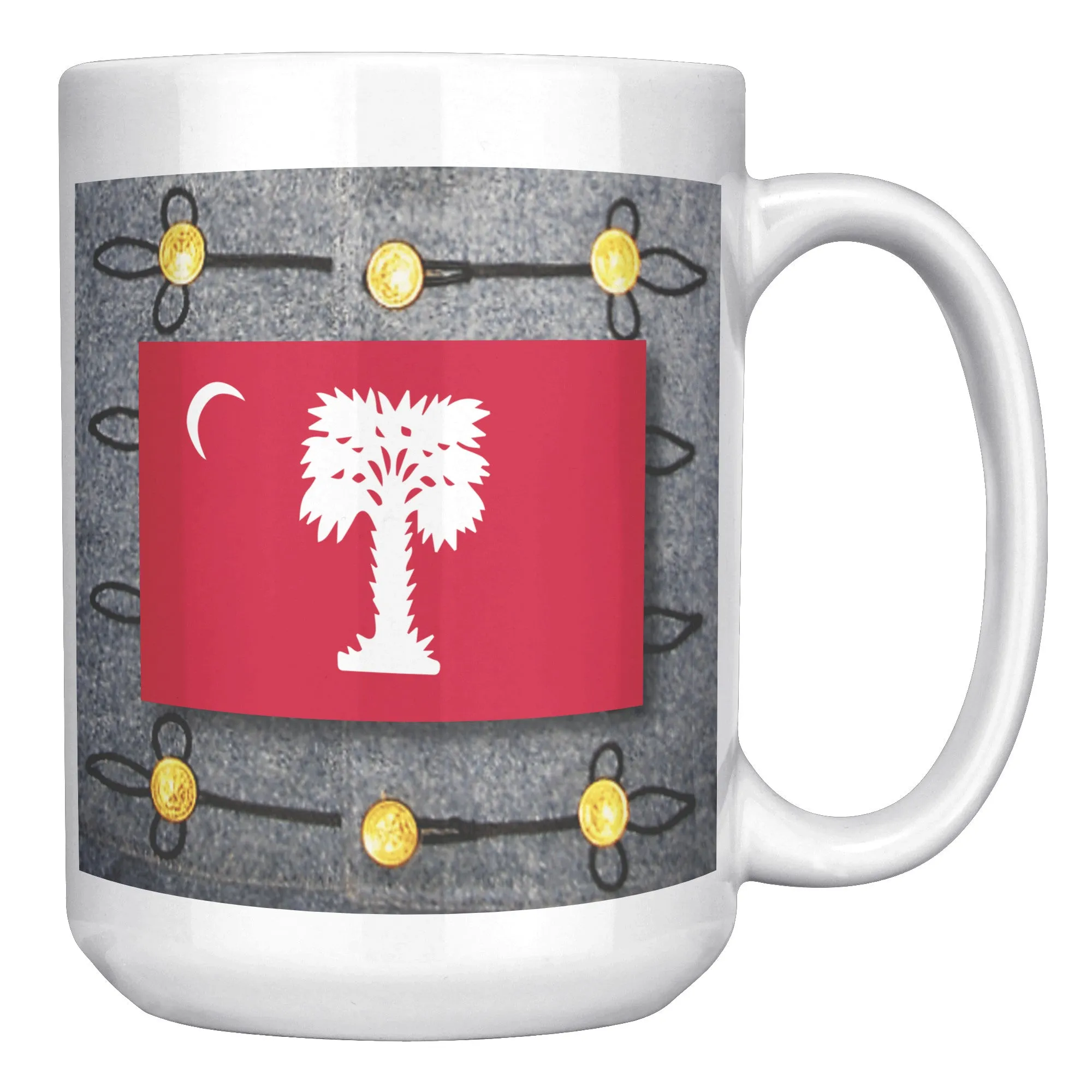 The Citadel, Big Red with Full Dress background 15oz Mug