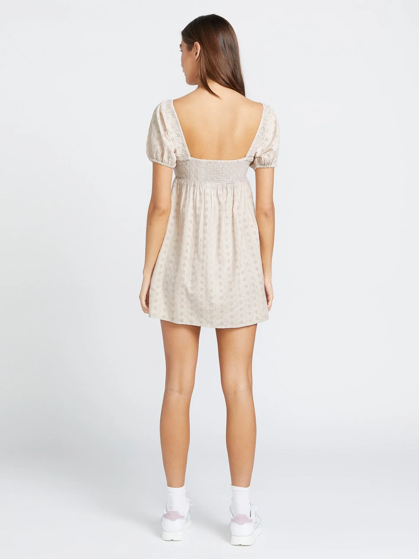 Third Eyelet Dress - Mushroom