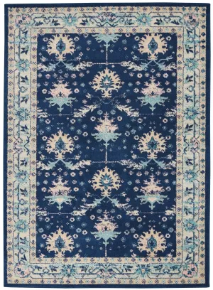 Tranquil TRA10 Navy/Ivory Rug