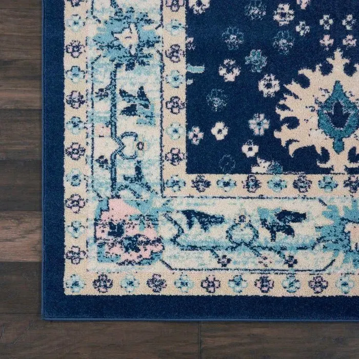 Tranquil TRA10 Navy/Ivory Rug