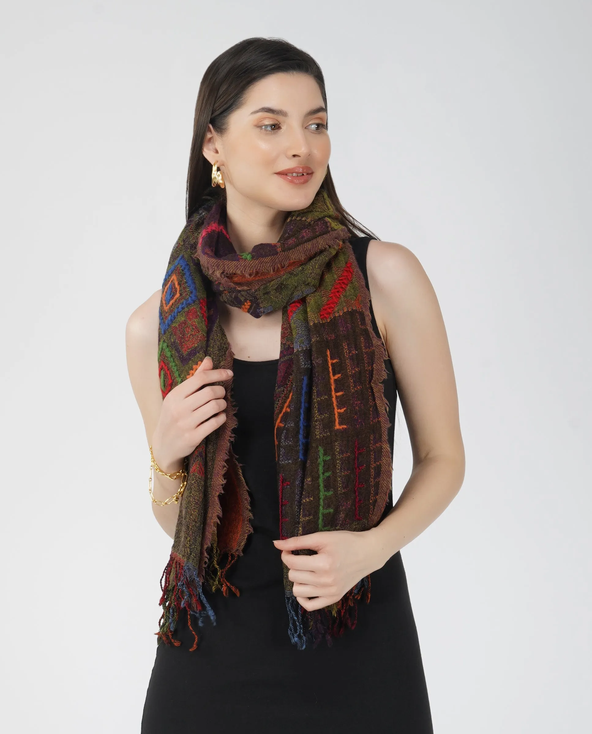 Tresche Scarf - Brown