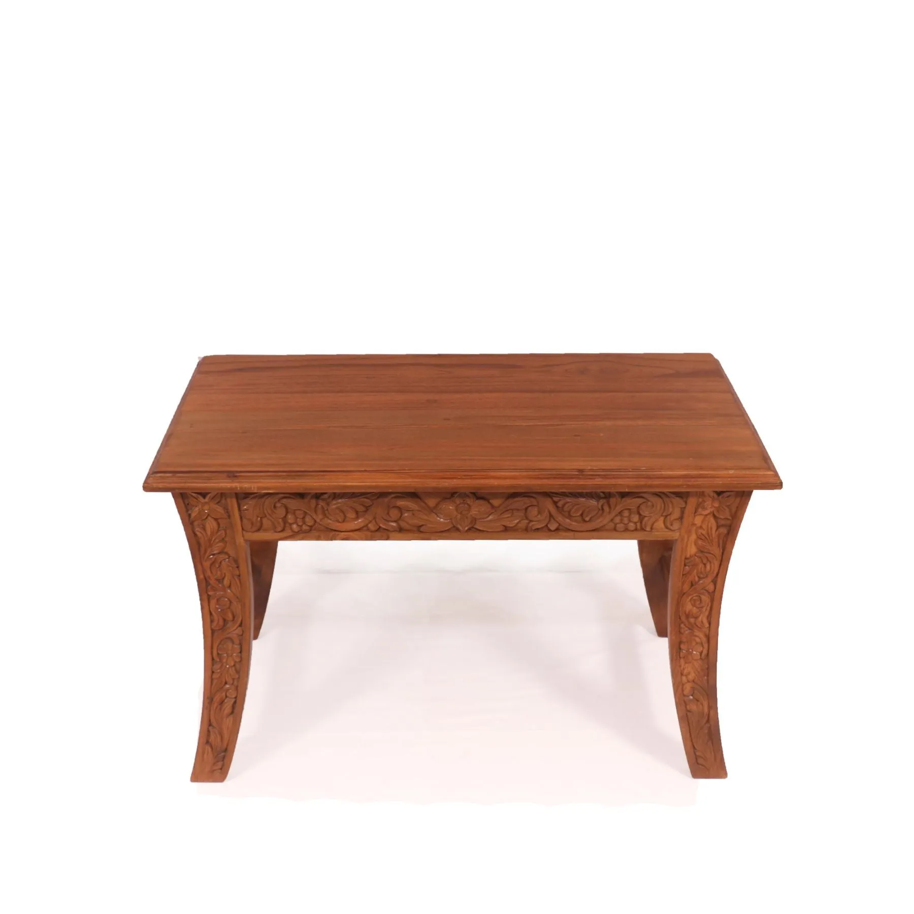 Versatile Classic Carving Border Wooden Coffee Table