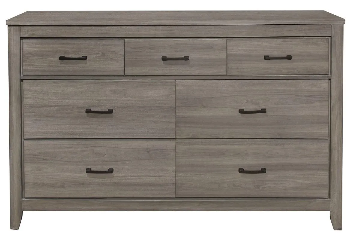 Waldorf 7 Drawer Dresser in Dark Gray 1902-5