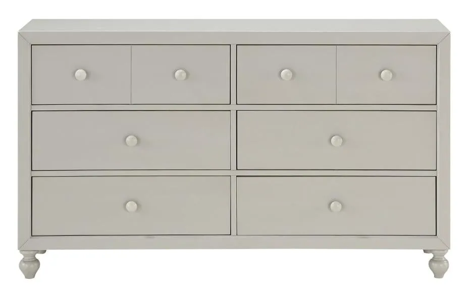 Wellsummer 6 Drawer Dresser in Gray 1803GY-5