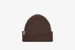 Westray Ribbed Cashmere Beanie - Coffee