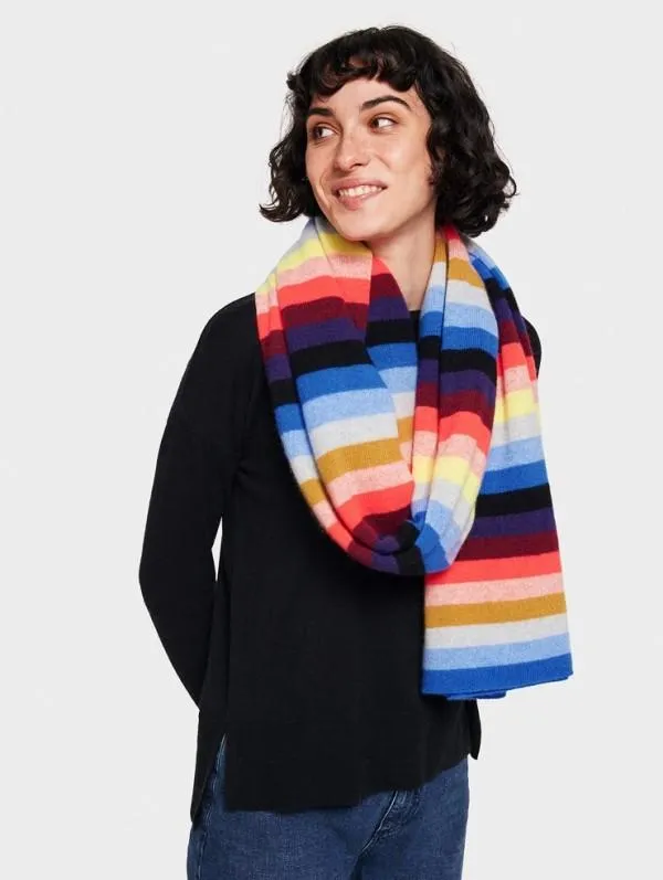 White   Warren- Multi Stripe Travel Wrap Chroma Multi