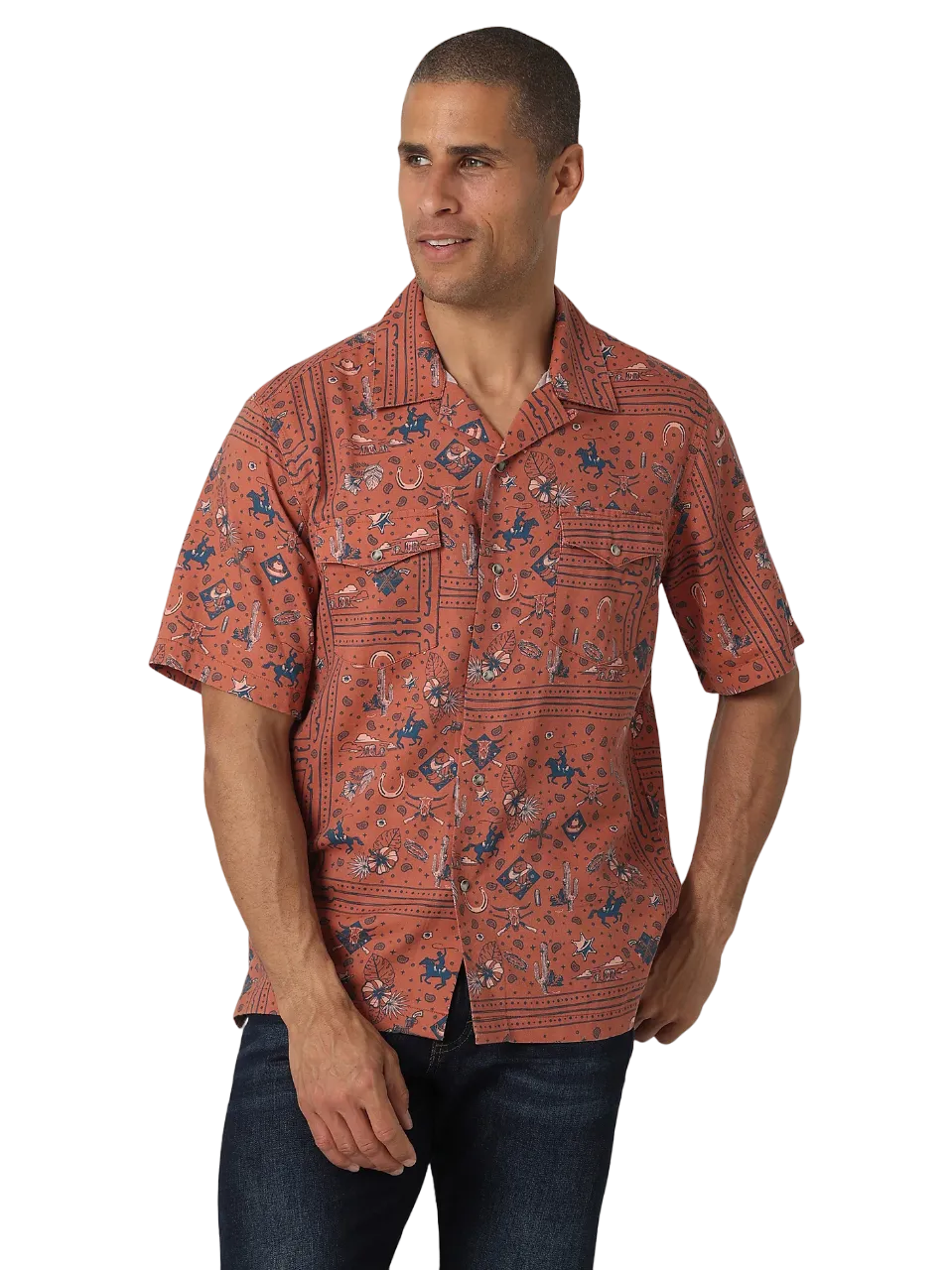 Wrangler Men's Coconut Camp Shirt